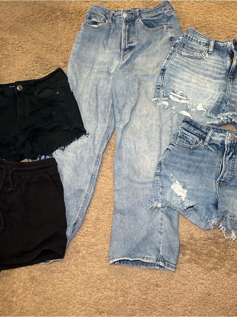 Lot Of Women’s Teen Juniors Denim Jeans Shorts American Eagle Aerie Old Navy